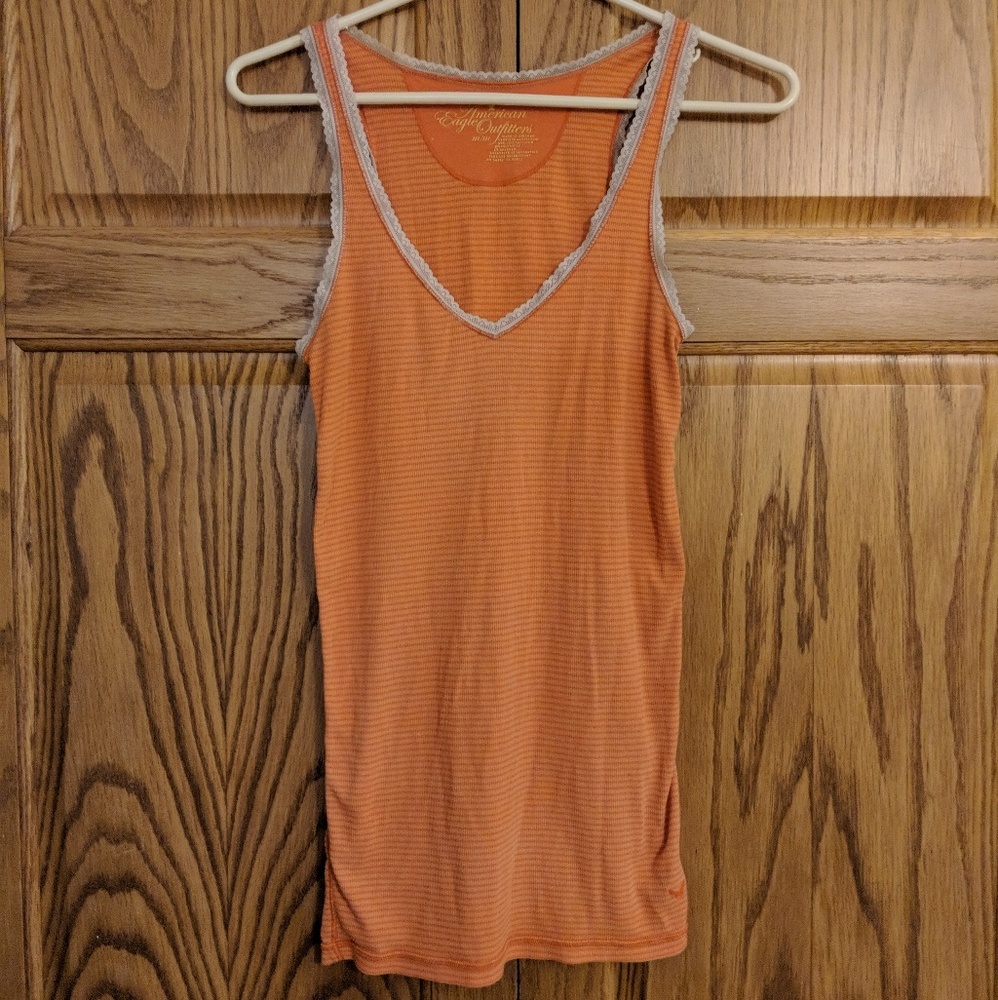 Orange American Eagle Tank Top